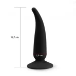 12,7 cm Vantuzlu Silikon Anal Plug - Görsel 5