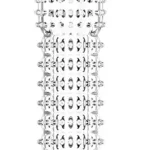 13 cm Kabartmalı Güçlü Uyarıcı Dildo Uzatmalı Penis Kılıfı