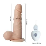14,5 cm Belden Bağlamalı Titreşimli Realistik Dildo Penis Set - Görsel 5