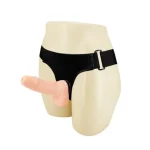 15 cm Belden Bağlamalı İçi Dolu Strapon Penis - Görsel 2