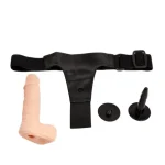 15 cm Belden Bağlamalı İçi Dolu Strapon Penis - Görsel 5