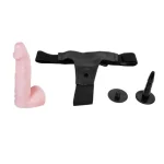 16,5 cm Belden Bağlamalı Şişirilebilir Strapon Penis - Görsel 4