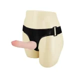 16 cm Belden Bağlamalı İçi Dolu Strapon Penis - Görsel 2