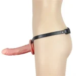16 cm İçi Boş Belden Bağlamalı Realistik Testissiz Penis Strapon - Görsel 2