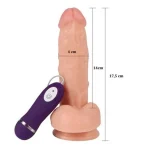 17,5 cm Belden Bağlamalı Titreşimli Realistik Dildo Penis Set - Görsel 10