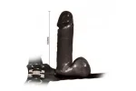 18,2 cm Belden Bağlamalı İçi Dolu Strapon Melez Penis - Görsel 5