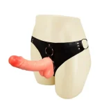 18 cm Belden Bağlamalı İçi Dolu Strapon Penis - Görsel 2