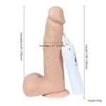 18 cm Belden Bağlamalı Titreşimli Realistik Dildo Penis Set - Görsel 5
