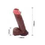 19 cm Belden Bağlamalı Melez Realistik Penis + Kemer + Kayganlaştırıcı Hediyeli - Görsel 4