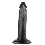 19 cm Belden Bağlamalı Realistik Vantuzlu Testissiz Zenci Dildo Penis - Görsel 3