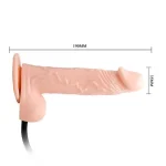 19 cm Pompalı Büyüyen Realistik Penis Anal Vajinal Dildo Mastürbatör - Görsel 4