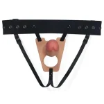 20,3 cm Belden Bağlamalı Oxford İçi Boş Strapon Dildo - Görsel 5