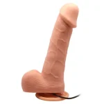 20 cm Kumandalı Belden Bağlamalı 360° Oynar Başlı Titreşimli Vibratör Realistik Penis Dildo - Görsel 3