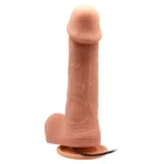 20 cm Kumandalı Belden Bağlamalı 360° Oynar Başlı Titreşimli Vibratör Realistik Penis Dildo - Görsel 4