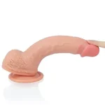 22 cm Belden Bağlamalı Gerçekçi Çift Katmanlı Silikon Penis - Görsel 8