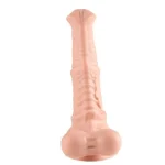 24 cm Et Dokulu Gerçekçi Çift Katmanlı Sünnetsiz Silikon Penis - Görsel 5