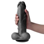 27 cm Belden Bağlamalı Realistik Dildo Zenci Penis Set - Görsel 3