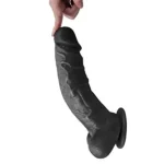 27 cm Belden Bağlamalı Realistik Dildo Zenci Penis Set - Görsel 4