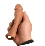 3,5 cm Dolgulu Realistik Penis Kılıfı - Görsel 8