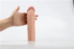 3,5 cm Dolgulu Realistik Penis Kılıfı - Görsel 18