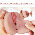 3 Boyutlu Gerçekçi Anal & Vajinal Masturbatör - Linda - Görsel 3