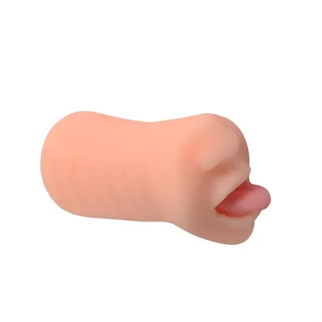 3 Boyutlu Suni Oral Mastürbatör Pink Tongue