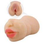 3 Boyutlu Ten Rengi Suni Oral & Vajinal Mastürbatör - Zoey - Görsel 2