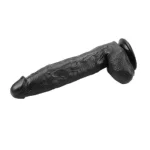 31 cm Belden Bağlamalı Vantuzlu Realistik Zenci Penis Anal Vajinal Dildo - Görsel 4