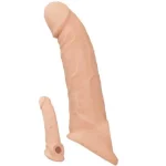 6,5 cm Dolgulu Realistik Penis Kılıfı