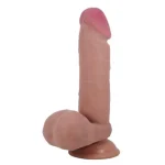 Belden Bağlamalı 20,5 cm Çift Katmanlı Gerçekçi Dildo Penis - Görsel 4