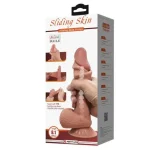 Belden Bağlamalı 21,8 cm Kıkırdak Yapılı Çift Katmanlı Gerçekçi Melez Dildo Penis - Görsel 2