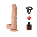 Belden Bağlamalı 26 Cm Gerçekçi Kalın Dildo Penis Bergrisi