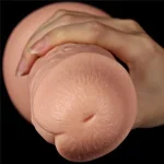 Belden Bağlamalı 28 cm Gerçekçi Testissiz Kalın Dildo Penis - Görsel 5