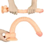Belden Bağlamalı 40 cm Gerçekçi Uzun & Kalın Dildo Penis - Görsel 4