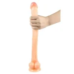 Belden Bağlamalı 40 cm Gerçekçi Uzun & Kalın Dildo Penis - Görsel 5