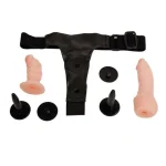 Belden Bağlamalı Çift Taraflı İçi Dolu Strapon Penis - Görsel 8