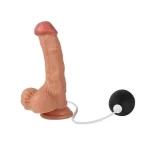 Belden Bağlamalı Su Fışkırtmalı Vantuzlu Ten Dokulu 18 cm Penis - Görsel 3
