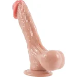 Belden Bağlamalı Yeni Nesil Çift Katmanlı 23 cm Realistik Dildo Penis - Görsel 4