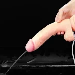 Belden Bağlamalı Yumuşak Dokulu Su Fışkırtmalı Realistik Penis 23 cm - Görsel 4