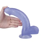 As Erotik 23CM Mor Renk Dildo Penis - Görsel 2