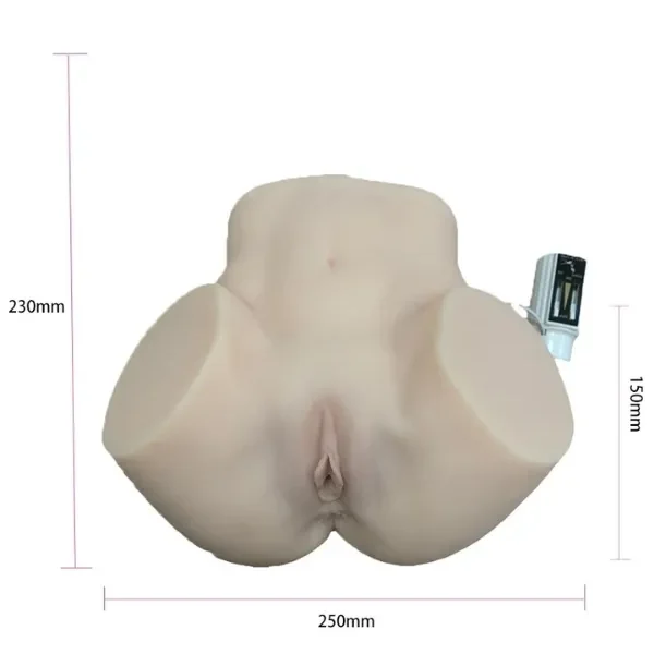 As Erotik 23CM Titreşimli Süper Realistik Kalça Mastürbatör