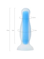 CENSAN Beyond Kyle Glow Gece Parlayan Anal Plug , Silikon, Şeffaf, 10 cm - Görsel 5