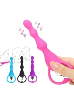 As Erotik Carmine 10 Modlu pleasure silicone beads vibratör - Görsel 4