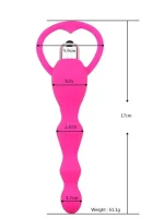 As Erotik Carmine 10 Modlu pleasure silicone beads vibratör - Görsel 5