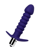 As Erotik Condal anal vibratör suya dayanıklı Mor, 14 cm