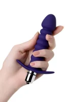 As Erotik Condal anal vibratör suya dayanıklı Mor, 14 cm - Görsel 4
