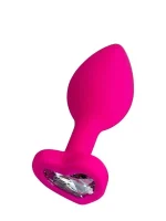 As Erotik Diamond Heart Anal Plug Pembe 7 cm 18 g - Görsel 3