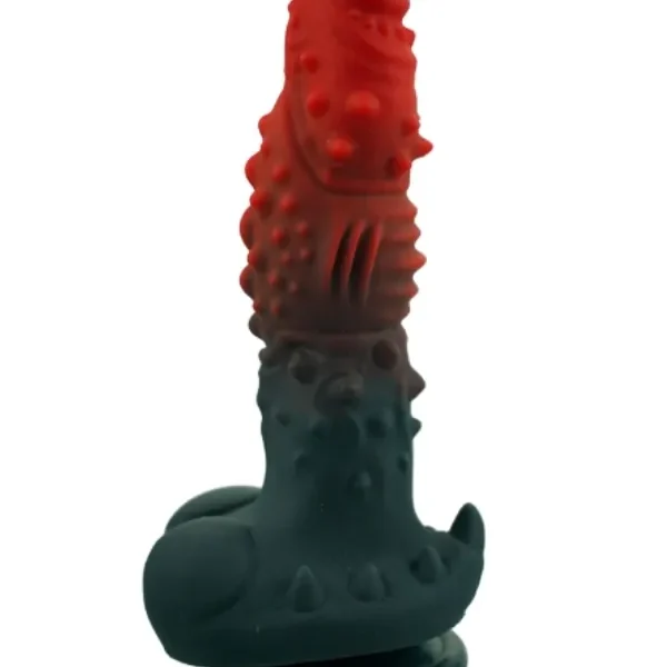As Erotik Kırmızı Siyah Canavar Dildo Model 1