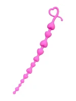 As Erotik Long Sweety anal Zinciri silikon pembe 34 cm  2,7 cm - Görsel 2