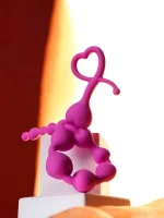 As Erotik Long Sweety anal Zinciri silikon pembe 34 cm  2,7 cm - Görsel 4
